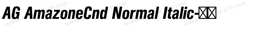 AG AmazoneCnd Normal Italic字体转换